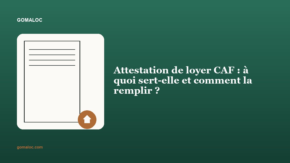 Illustration d'un document administratif avec un pictogramme de logement