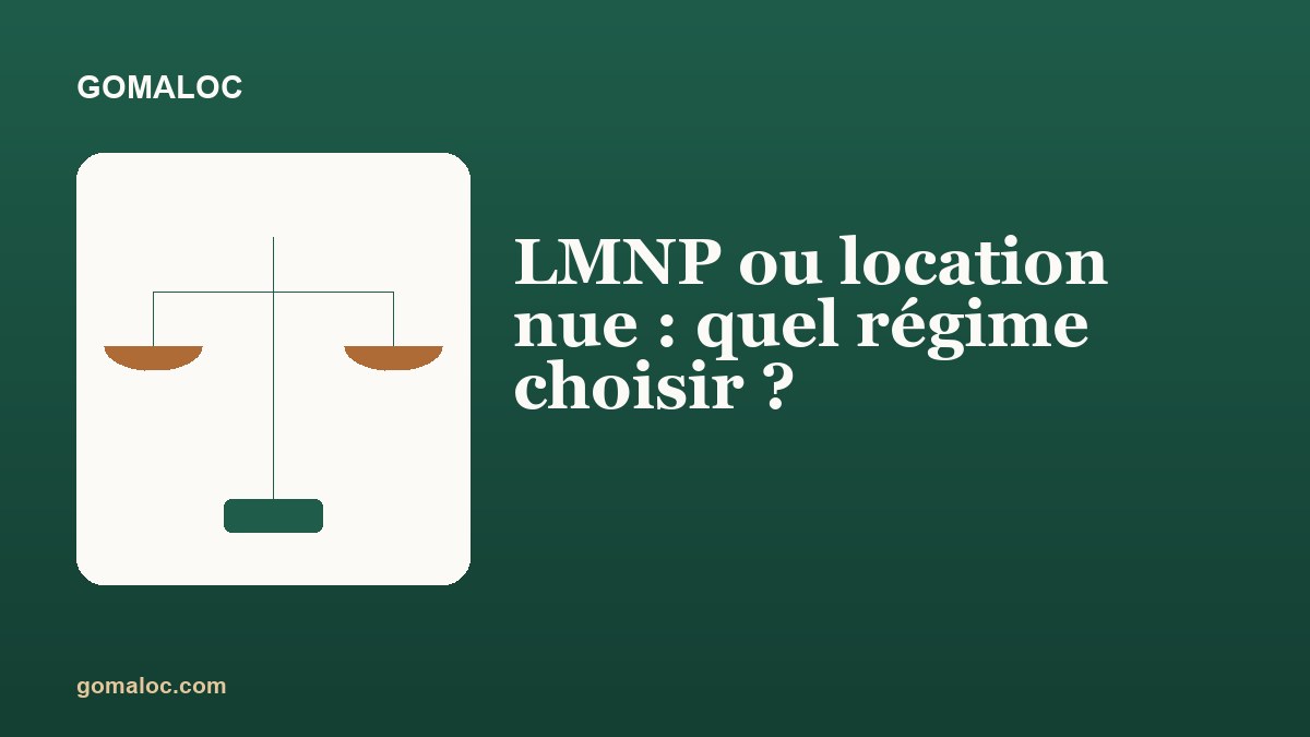 Illustration d'une balance représentant la comparaison entre location nue et location meublée