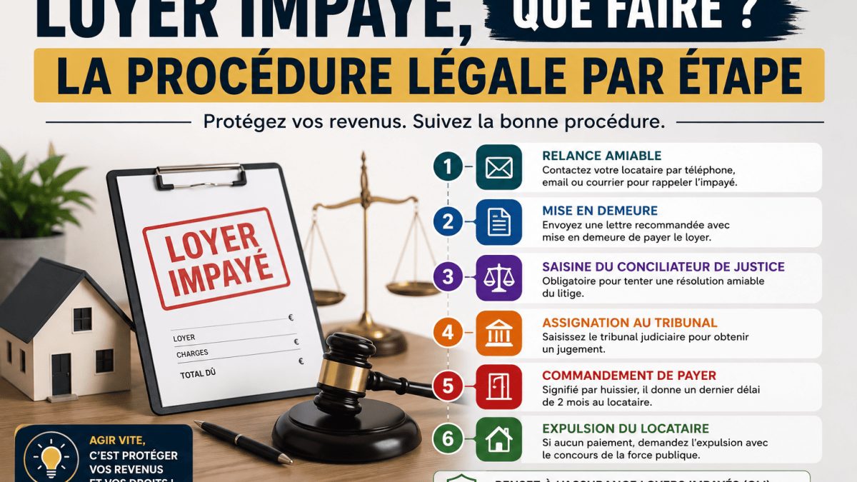 Loyer impayé : que faire ? Guide et étapes clés